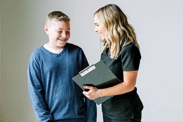 Harris team member smiling at patient